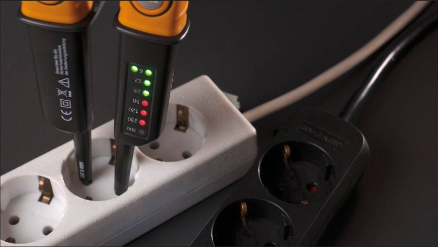 Pancontrol  PAN Volttester 400FI Spannungsprüfer mit LED-Anzeige 6 - 400V AC/DC + 30mA FI-Tes