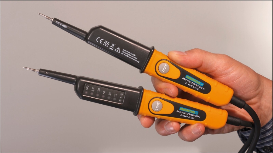Pancontrol  PAN Volttester 400FI Spannungsprüfer mit LED-Anzeige 6 - 400V AC/DC + 30mA FI-Tes