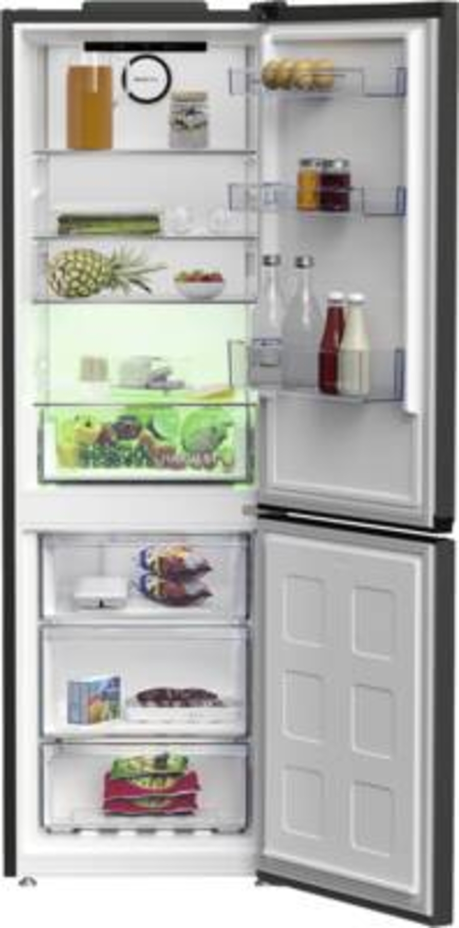 Beko B5RCNA366HG Kühl-/Gefrierkombinationen Stand  Manhattan-Grau, NoFrost