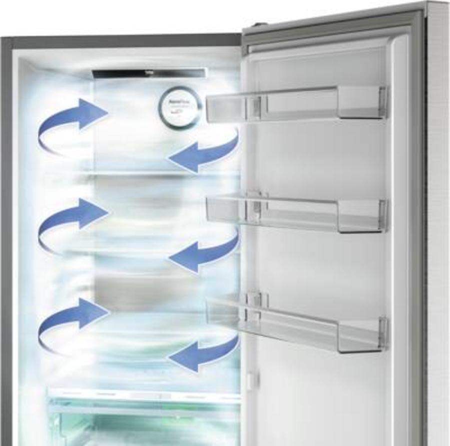Beko B5RCNA366HG Kühl-/Gefrierkombinationen Stand  Manhattan-Grau, NoFrost