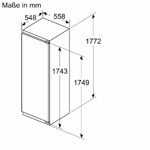 Bosch KIL82ADD0 Einbau-Kühlschrank mit Gefrierfach 178 cm Nische  Flachscharnier mit Softeinzug