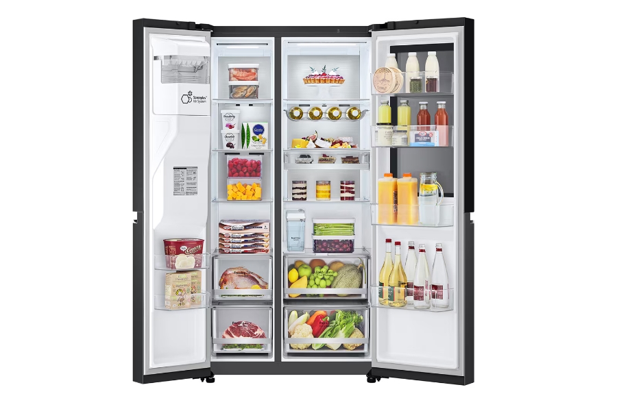 LG GSGV91EVAD Side-by-Side mit InstaView® 635 Liter Eis-, Crushed Ice- und Wasserspender 