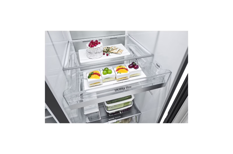 LG GSGV91EVAD Side-by-Side mit InstaView® 635 Liter Eis-, Crushed Ice- und Wasserspender 