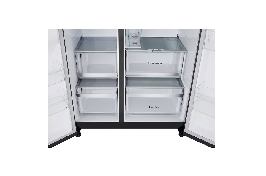 LG GSLE91EVAC Side by Side Total NoFrost Eis-, Crushed Ice- Wasserspender mit UVnano