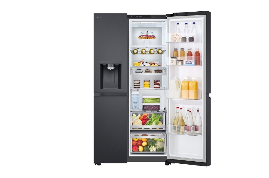 LG GSLE91EVAC Side by Side Total NoFrost Eis-, Crushed Ice- Wasserspender mit UVnano