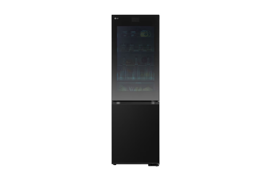 LG GBG7190CEV InstaView® Kühl-Gefrierkombination Essence Black Steel | 4,3” Touch LCD 