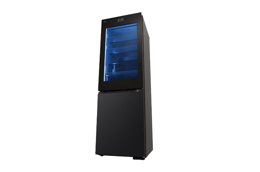 LG GBG7190CEV InstaView® Kühl-Gefrierkombination Essence Black Steel | 4,3” Touch LCD 