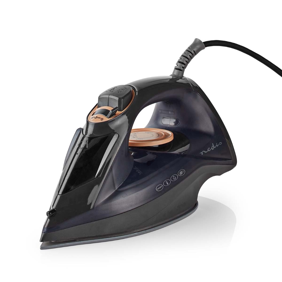 Nedis IRON1000 Bügeleisen 2200 W ,Dampf Schuss , Keramisch , 0.26l 