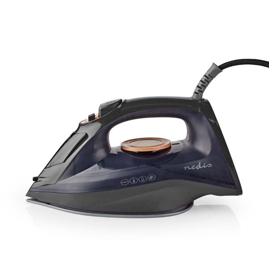 Nedis IRON1000 Bügeleisen 2200 W ,Dampf Schuss , Keramisch , 0.26l 