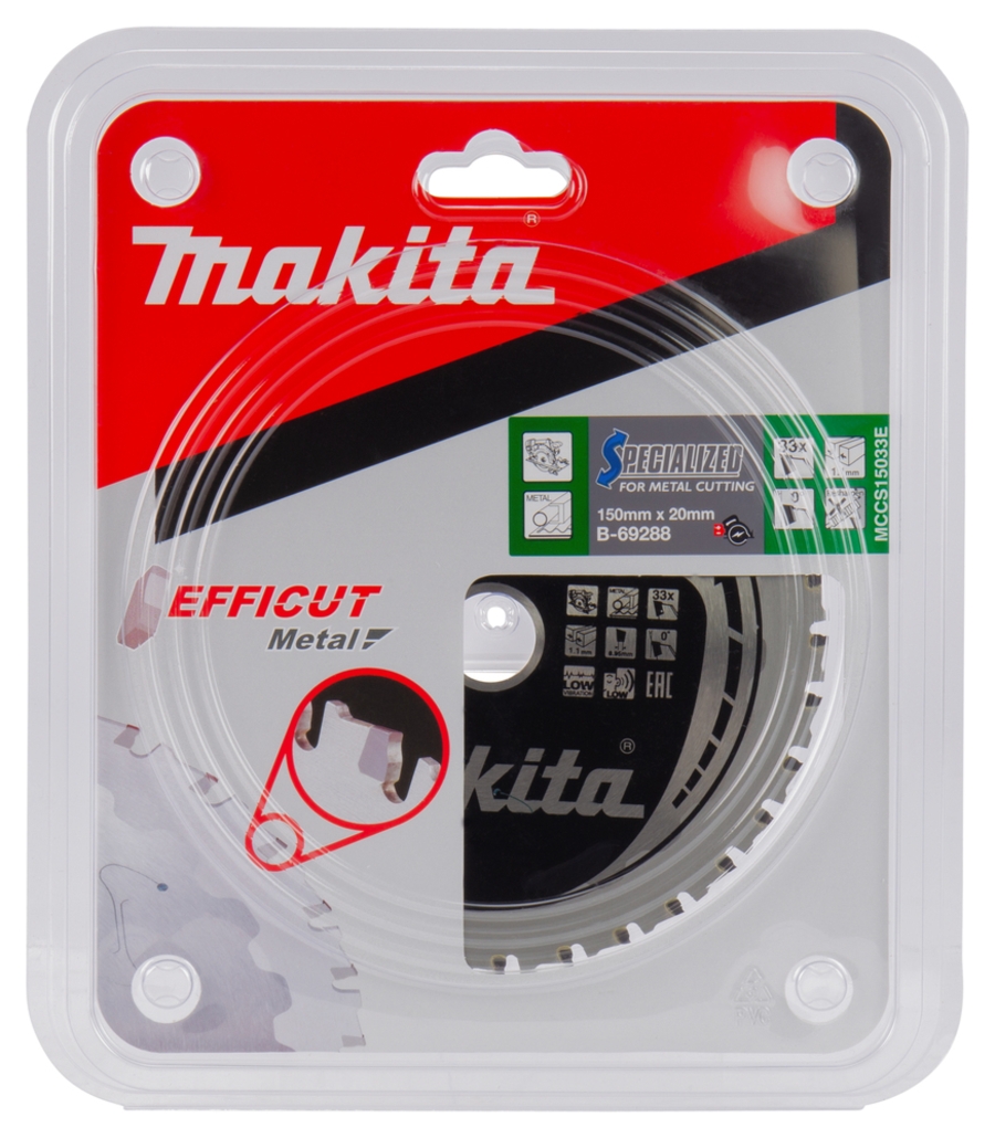 Makita B-69288 EFFICUT Sägeblätter für Metall 150 x 20 mm • 33 Zähne