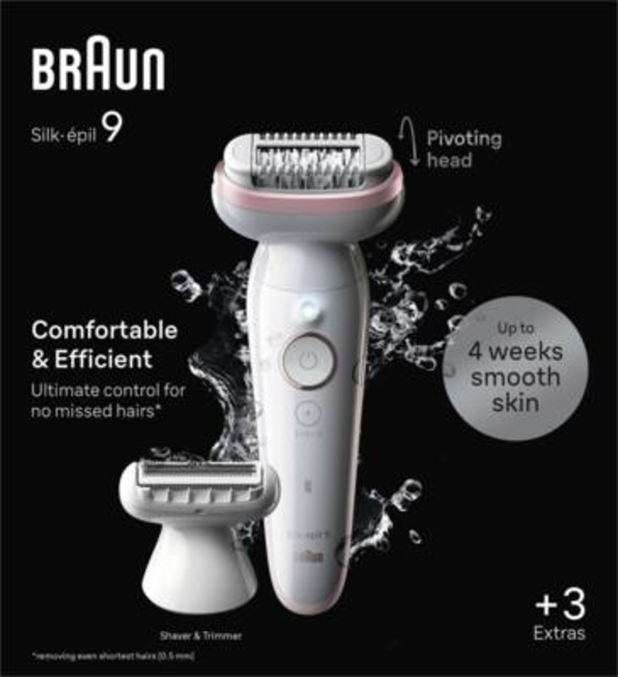 Braun Personal Care Silk-epil 9-030 SensoSmart TM Epilierer  für eine einfache Haarentfernung, seidig-glatte Haut,