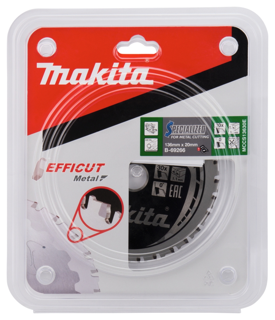 Makita  B-69266 EFFICUT Sägeblätter für Metall 136 x 20 mm • 30 Zähne