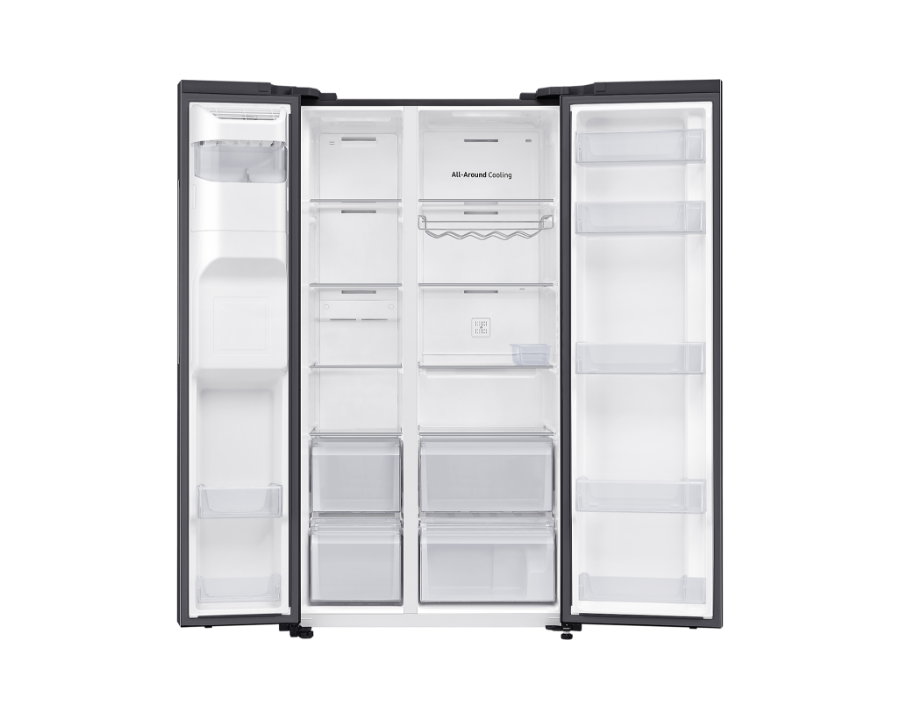 Samsung RS65DG54R3B1EF Side-by-Side  635 Liter Schwarz Festwasseranschluss