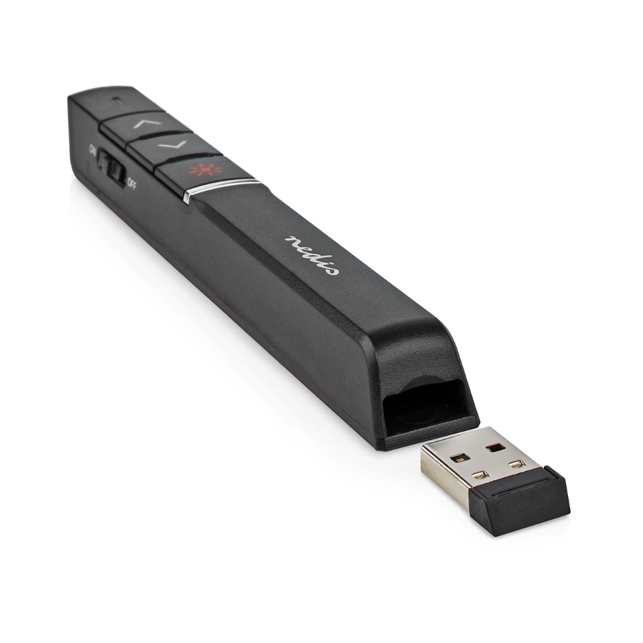 Nedis WLPSRL100BK  Presenter Laserpointer-Reichweite bis zu: 100 m | Drahtlose Reichweite