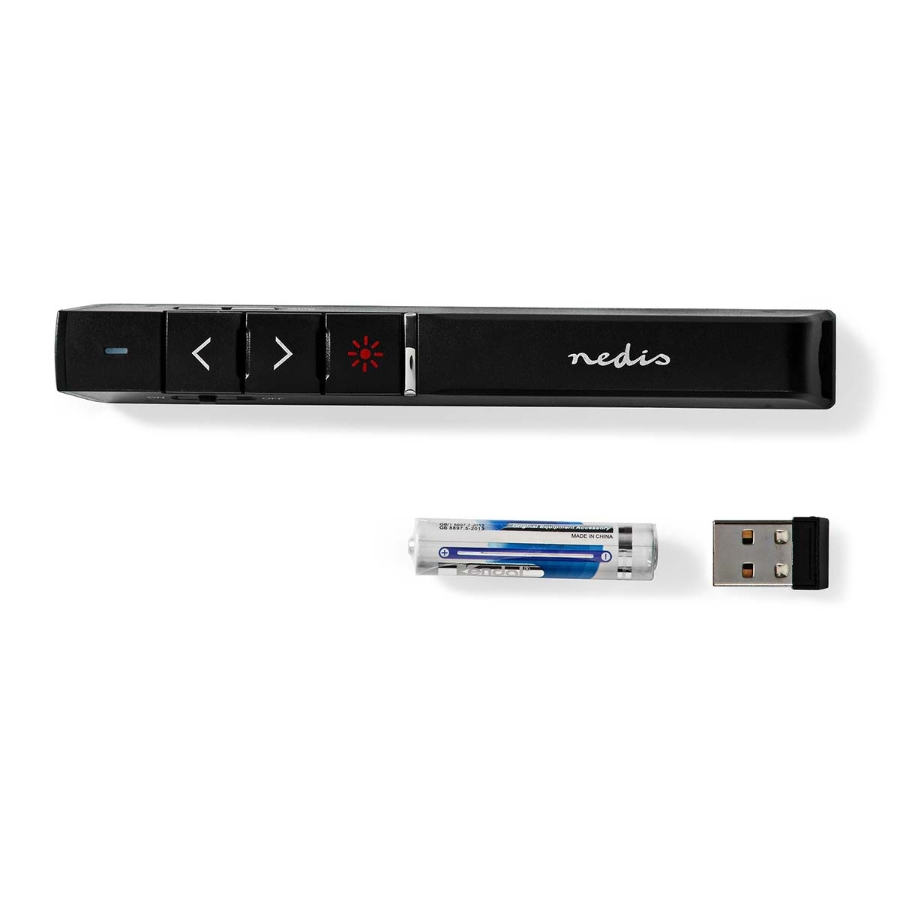 Nedis WLPSRL100BK  Presenter Laserpointer-Reichweite bis zu: 100 m | Drahtlose Reichweite