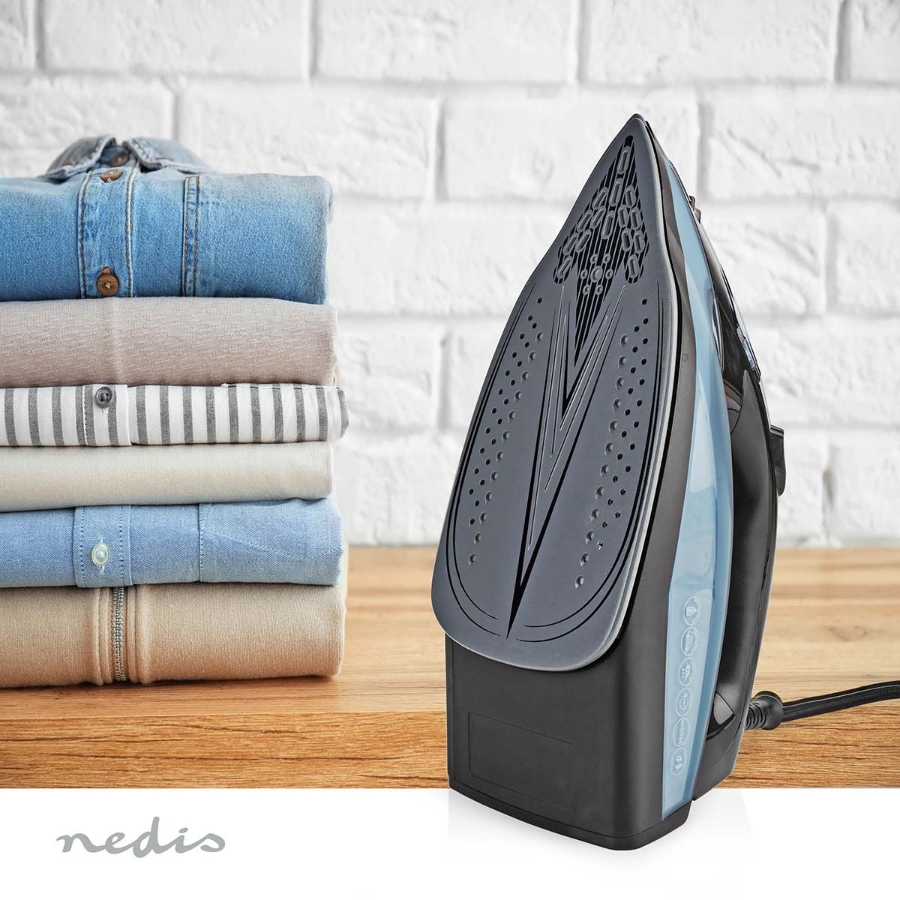 Nedis IRON2000  Bügeleisen 2600 W | Dampf Schuss | Keramisch | 0.3 