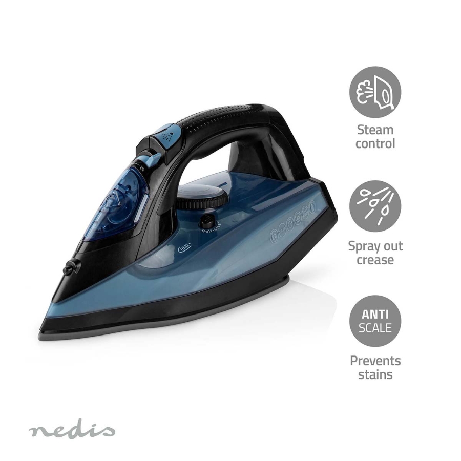 Nedis IRON2000  Bügeleisen 2600 W | Dampf Schuss | Keramisch | 0.3 