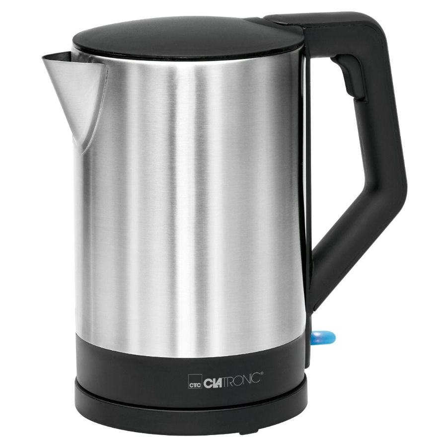 Clatronic WKS 3692 sw Wasserkocher, 1,5 l, 2200 W, inox 