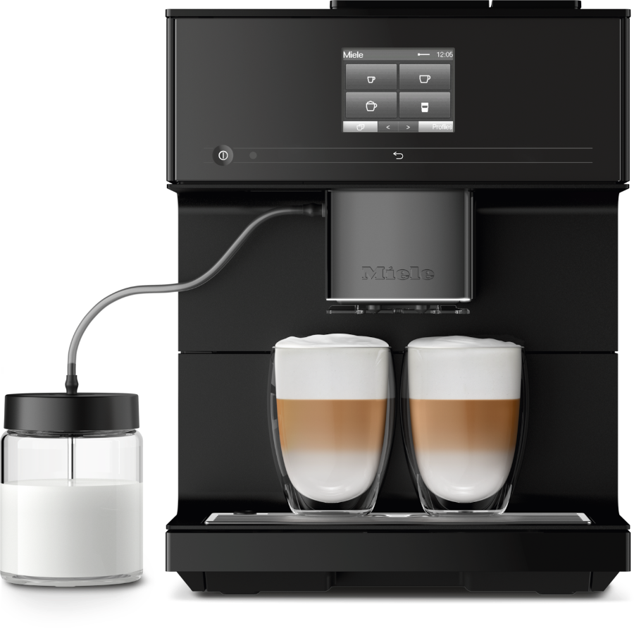 Miele CM7750 Stand-Kaffeevollautomat 125 Edition Obsidianschwarz matt