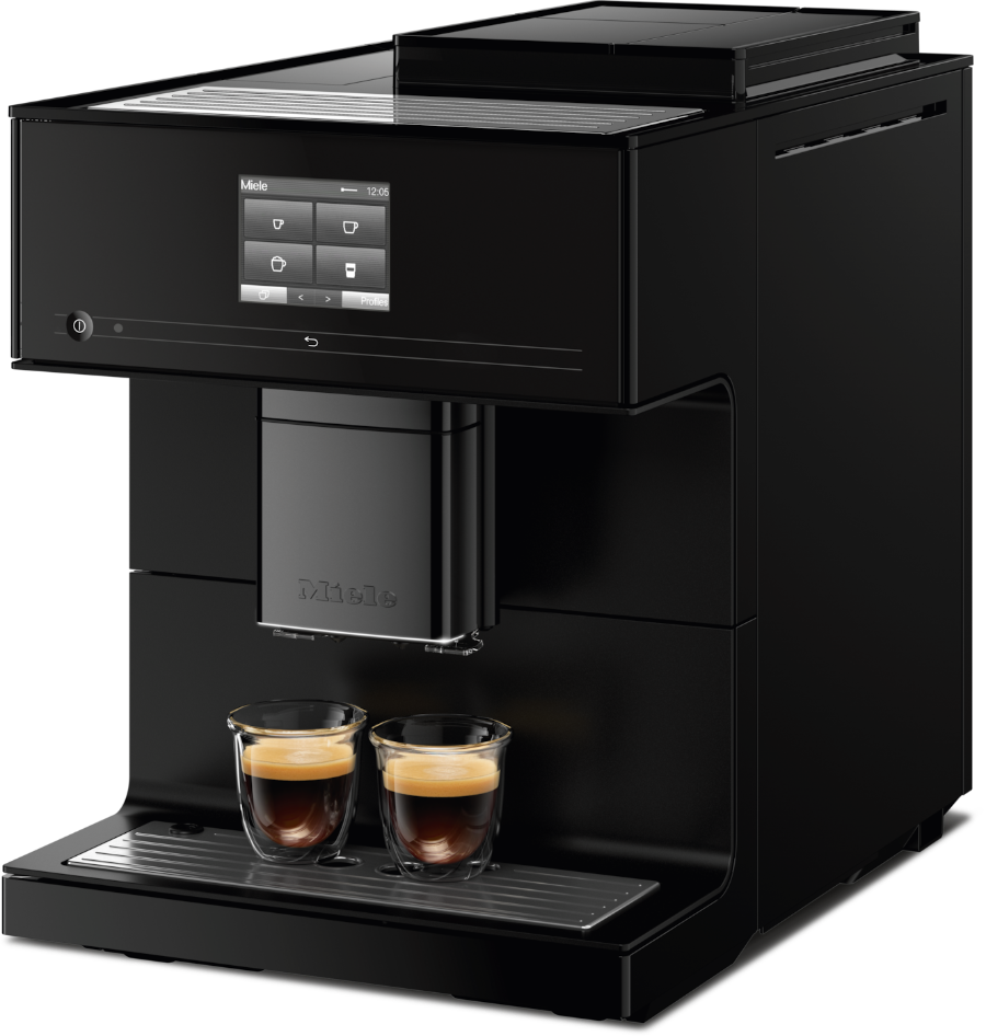 Miele CM7750 Stand-Kaffeevollautomat 125 Edition Obsidianschwarz matt