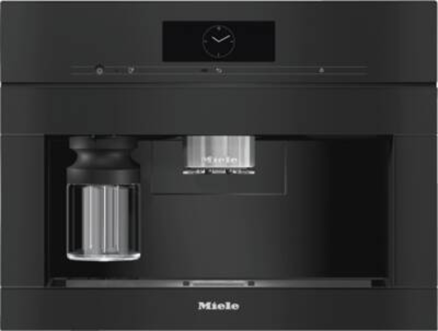 Miele CVA 7845 Einbau-Kaffeevollautomat mit DirectWater Obsidianschwarz 