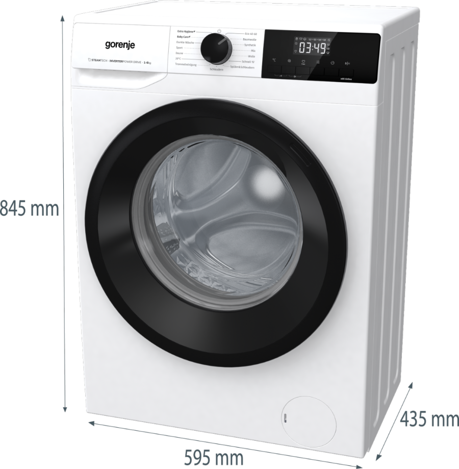Gorenje WNHPI64SAPS/AT Waschmaschine 6 kg 1400U/min Inverter PowerDrive Motor