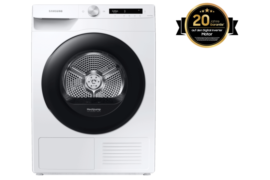 Samsung DV90T5240AW Wärmepumpentrockner 9kg A+++ 