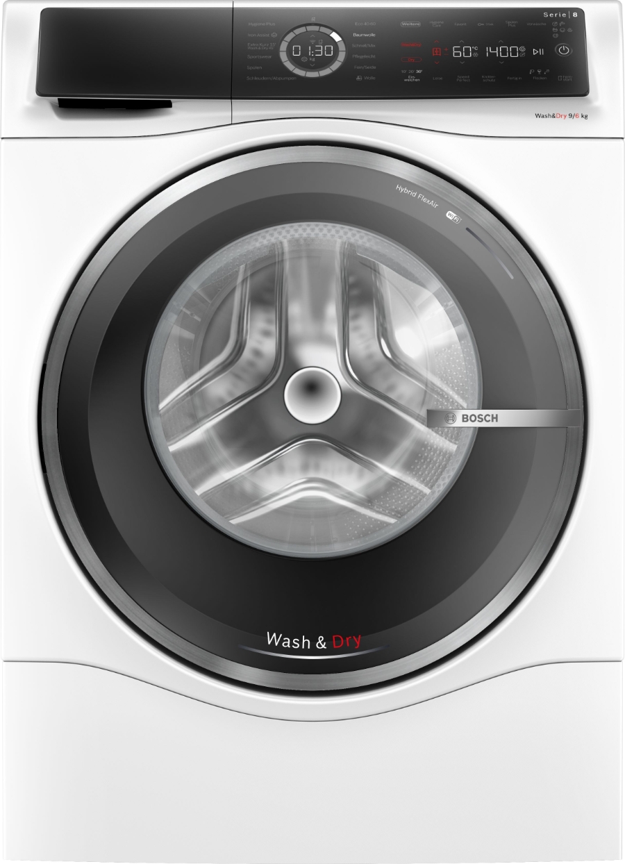 Bosch WNC244070 Waschtrockner, 9/6 kg, 1400 U/min Weiss 