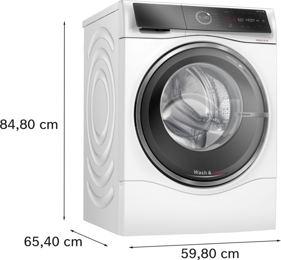 Bosch WNC244070 Waschtrockner, 9/6 kg, 1400 U/min Weiss 