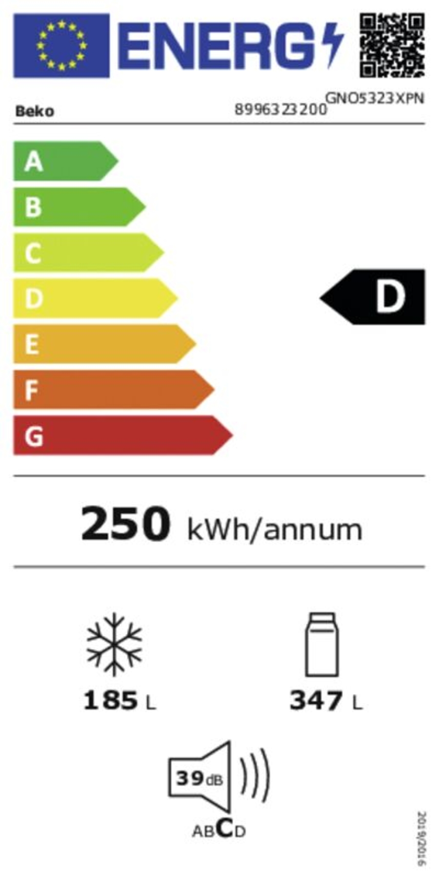 Beko GNO5323XPN Side by Side Edelstahl NoFrost 