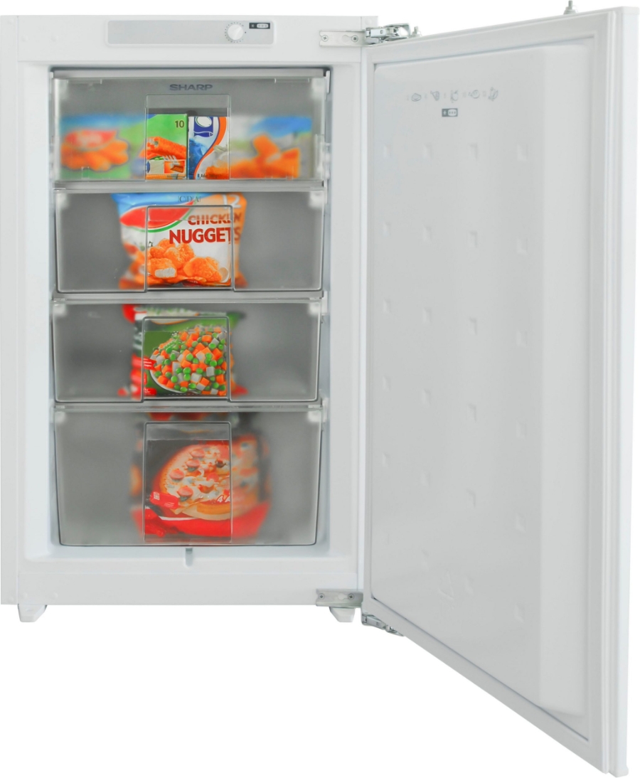 Sharp SJ-SE099M0X-EU Gefrierschrank Einbau   94L, Festtür 88er Nische