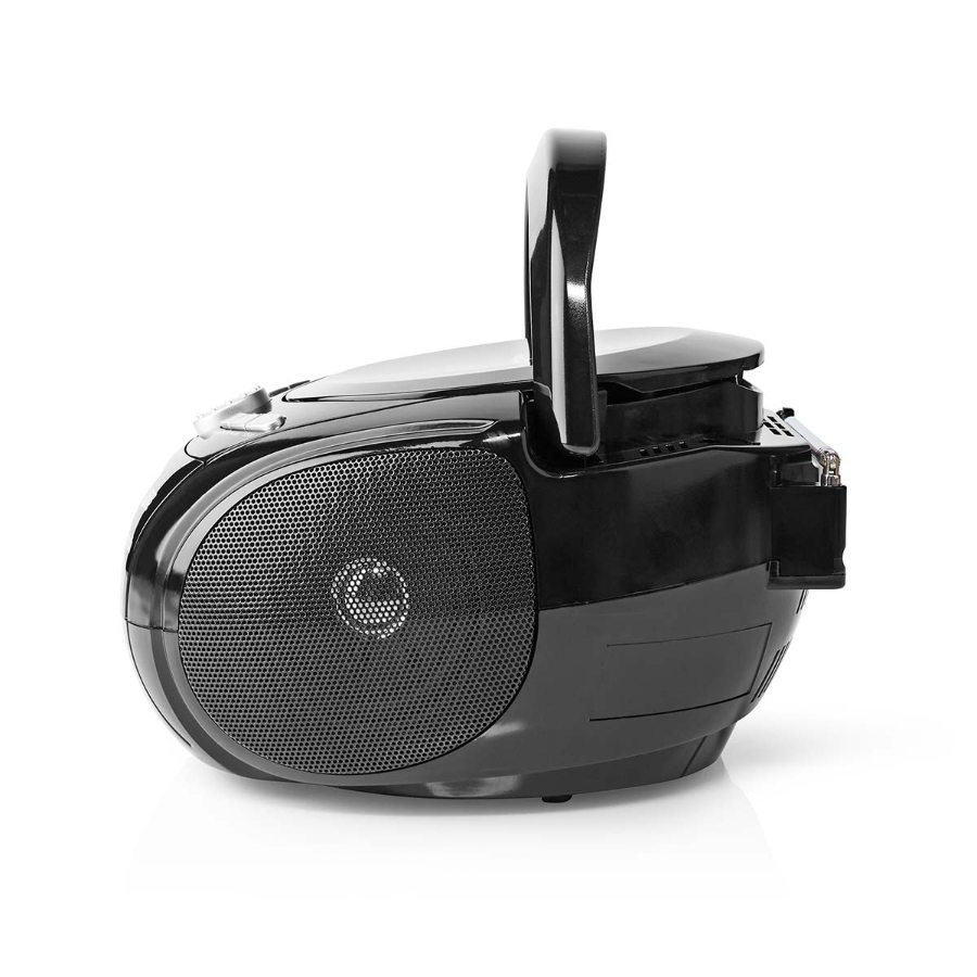 Nedis SPBB100BK CD-Player Boombox Batteriebetrieben / Netzstromversorgung | Stereo | 9 W 