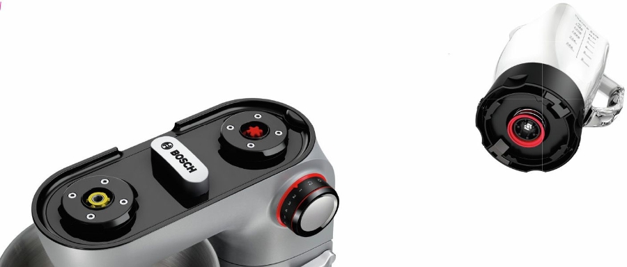 Bosch MUM9D33S11 OptiMUM Küchenmaschine 1600 W Platinum-Silber