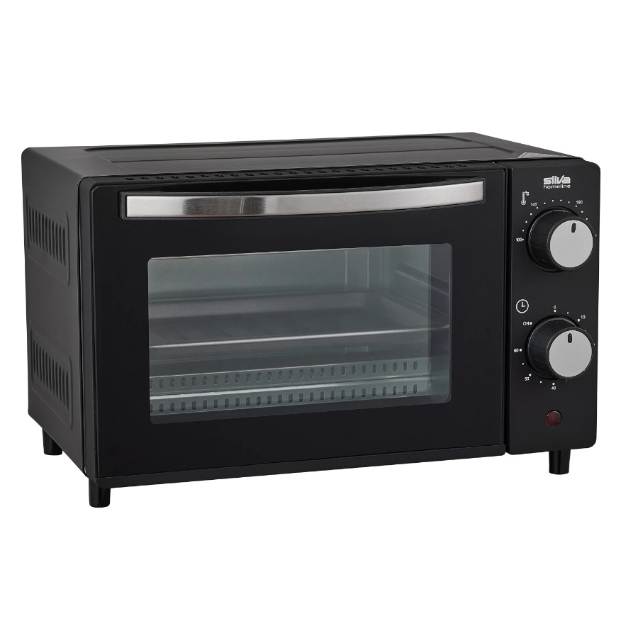 Silva MB1000 Minibackofen 10l 650 Watt schwarz/chrom  
