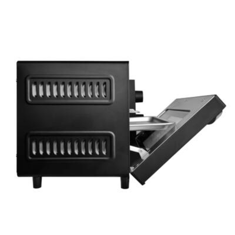 Silva MB1000 Minibackofen 10l 650 Watt schwarz/chrom  