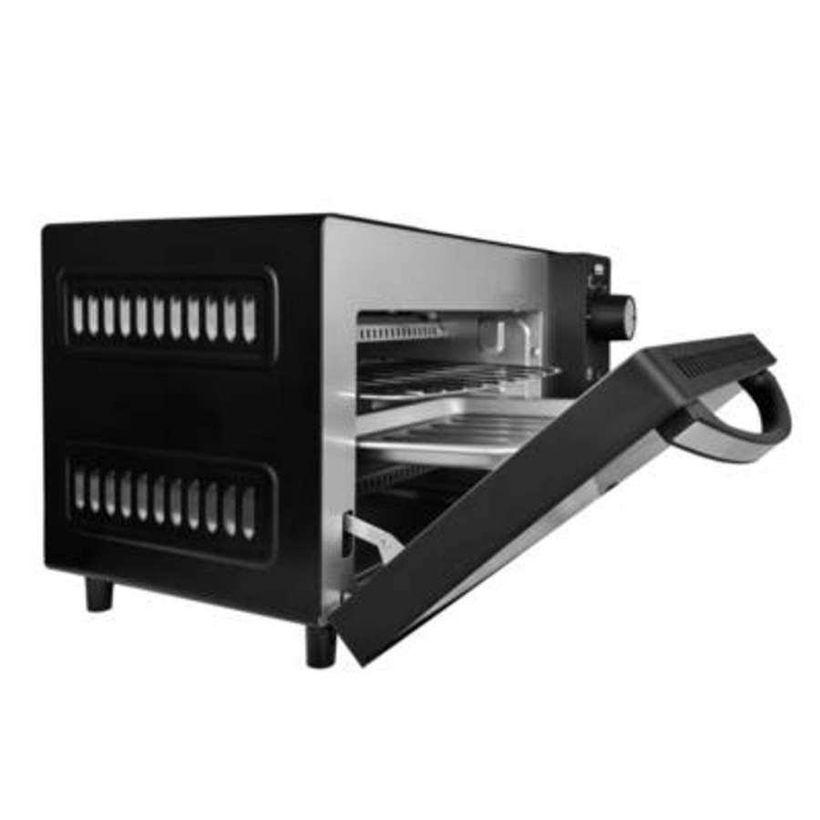 Silva MB1000 Minibackofen 10l 650 Watt schwarz/chrom  