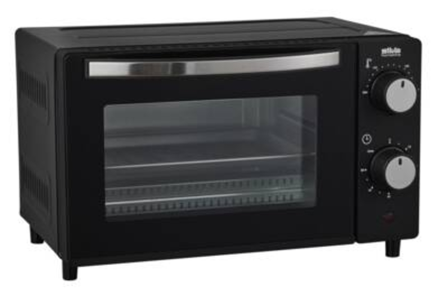 Silva MB1000 Minibackofen 10l 650 Watt schwarz/chrom  