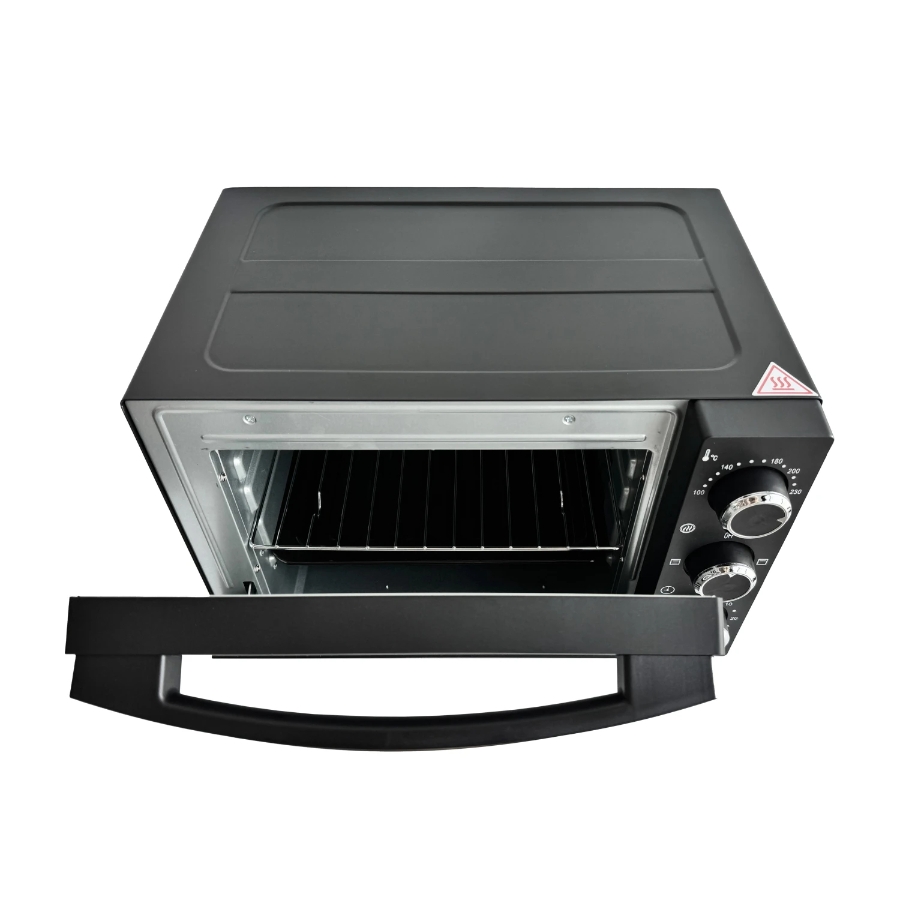  MB1600 Minibackofen 15 L Schwarz 1200 Watt, Temperaturr. 100-230 °C, 