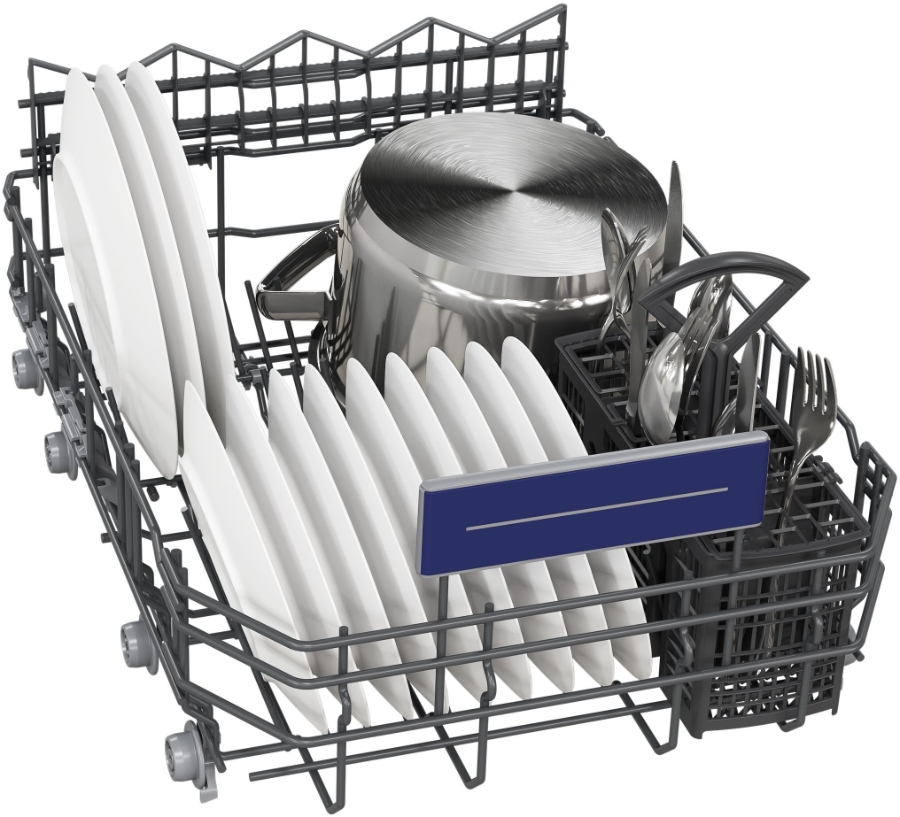 Siemens SR53ES01LD  Geschirrspüler Einbau teilintegriert  45 cm Edelstahl/schwarz