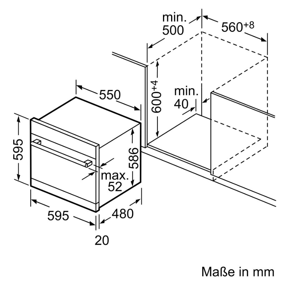 Siemens SC05IB00TE Einbau-Modular-Geschirrspüler 60 cm, Schwarz 