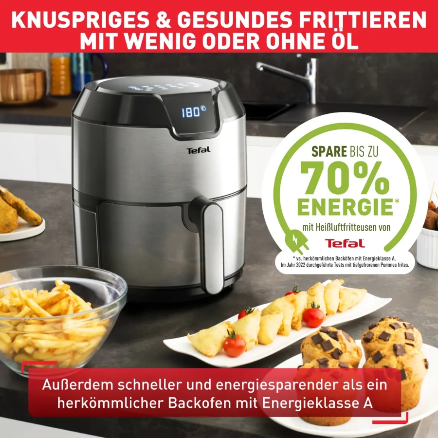 Tefal EY401D Easy Fry Deluxe 4,2 L für 6 Portionen 1500 W