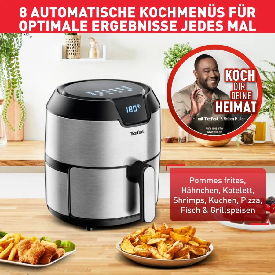 Tefal EY401D Easy Fry Deluxe 4,2 L für 6 Portionen 1500 W