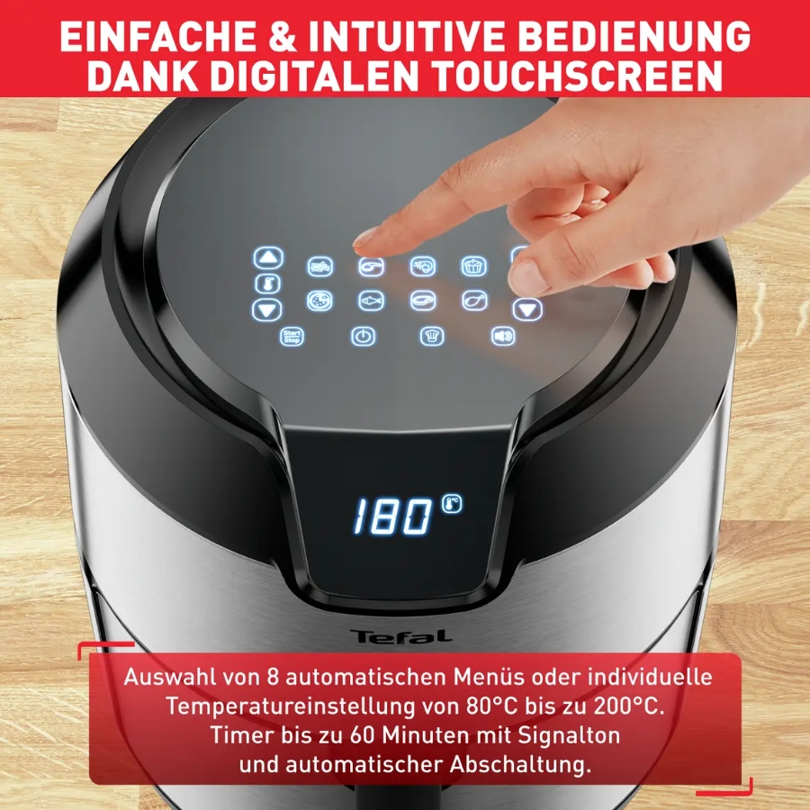 Tefal EY401D Easy Fry Deluxe 4,2 L für 6 Portionen 1500 W