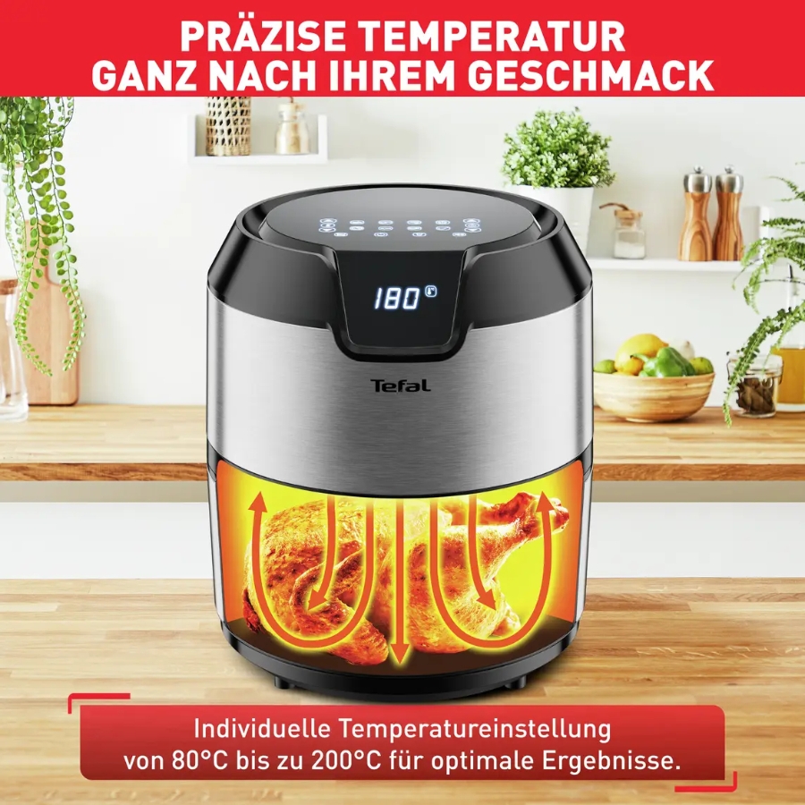 Tefal EY401D Easy Fry Deluxe 4,2 L für 6 Portionen 1500 W