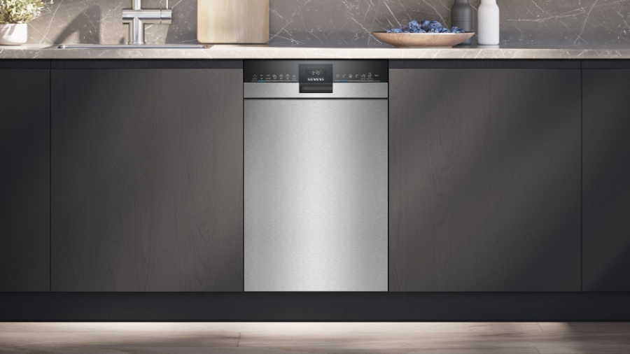 Siemens SR43ES24ME Unterbau-Einbau Geschirrspüler 45 cm mit Besteckschublade