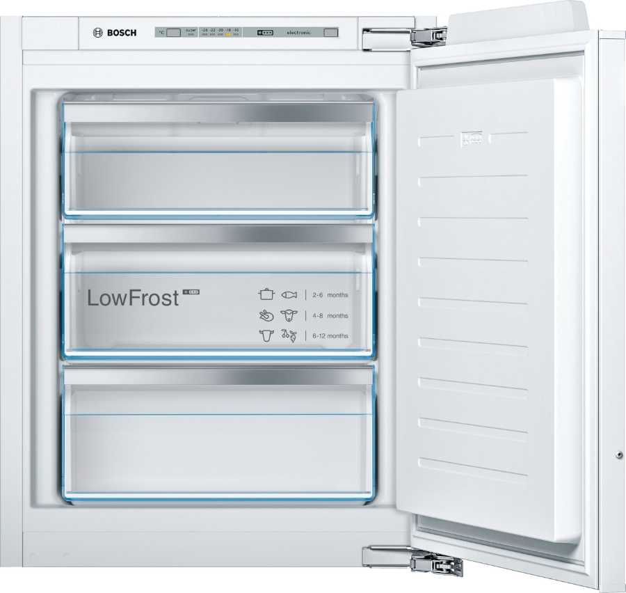 Bosch GiV11ADC0 Einbau-Gefrierschrank 72cm Nische Festtür(Flachscharnier)