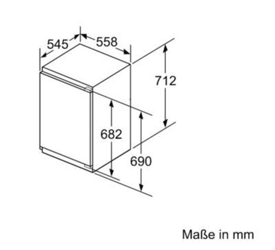 Bosch GiV11ADC0 Einbau-Gefrierschrank 72cm Nische Festtür(Flachscharnier)