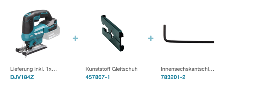 Makita DJV184Z Akku-Pendelhubstichsäge LXT 18 V • 0 - 3.000 Hub/min