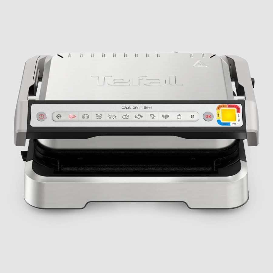 Tefal GC773D Optigrill 2in1 Inox inkl. Grillzange  