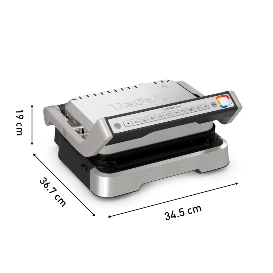 Tefal GC773D Optigrill 2in1 Inox inkl. Grillzange  